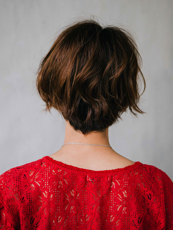 ヘアスタイル「外ハネ！くびれショート」の背面画像